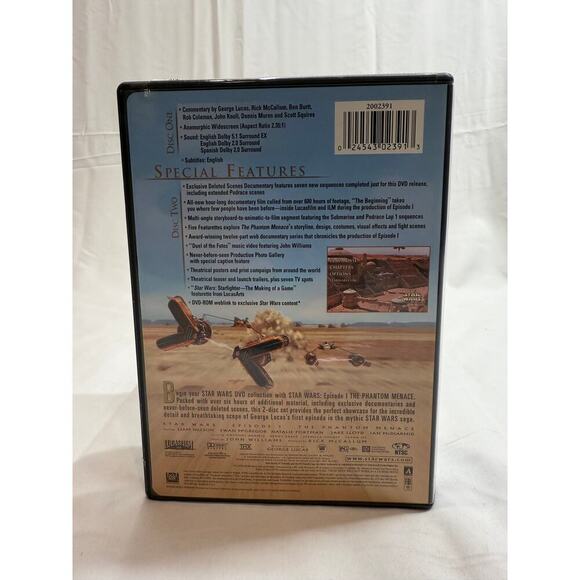 Star Wars I: The Phantom Menace DVD (THX Mastered, Excellent Pre‑Owned) - Picture 2 of 3